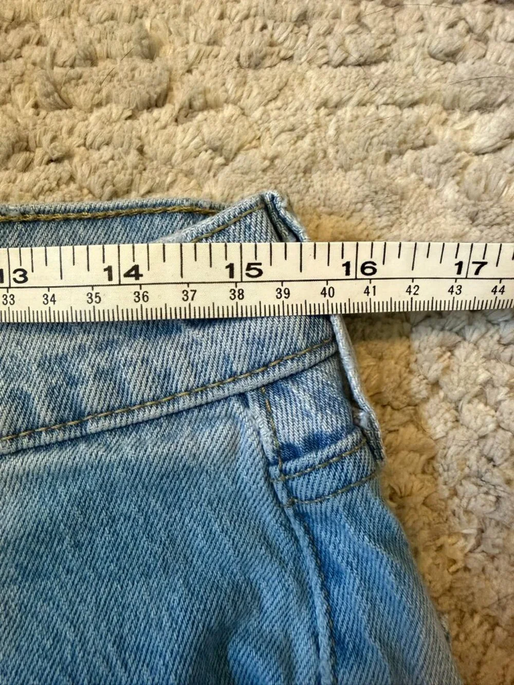 Levi's 527 Slim Bootcut Light Wash Jeans Size 31 x 32 Raw Hem